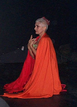 Anna performing "Fire"