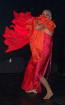 Anna performing "Fire"